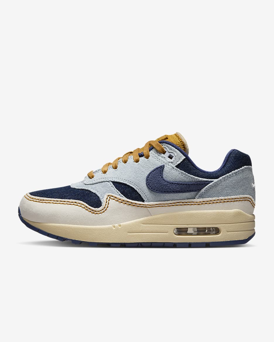 Navy blue nike air max 1 hotsell